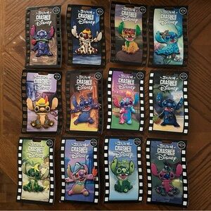 2021 Stitch Crashes Disney Monthly Pin Collection Full Series
